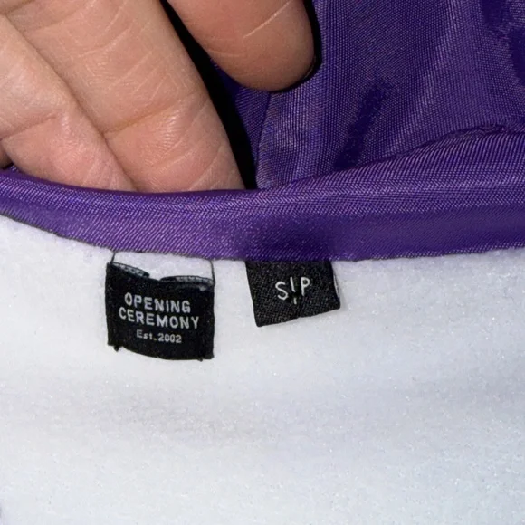 Opening Ceremony Multicolor All Over Logo Warm Up Jacket. Zip front lined. - Picture 4 of 5